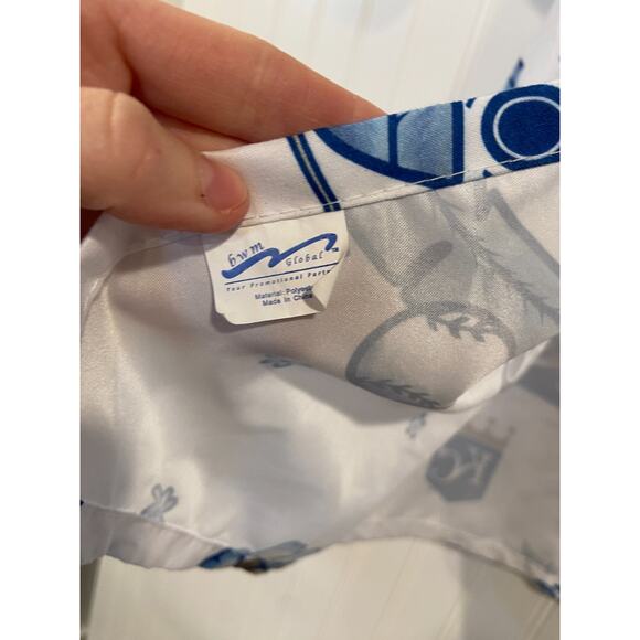 BWM Global Kansas City Royals Button Up Shirt Men's Medium Blue White - Picture 4 of 5